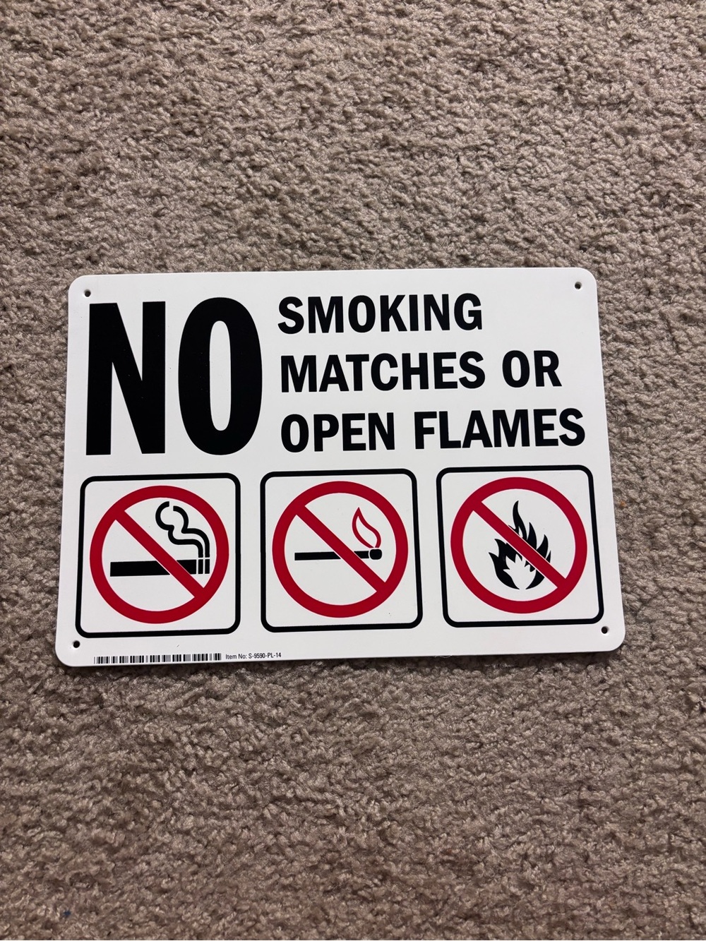 No Smoking Business Sign
